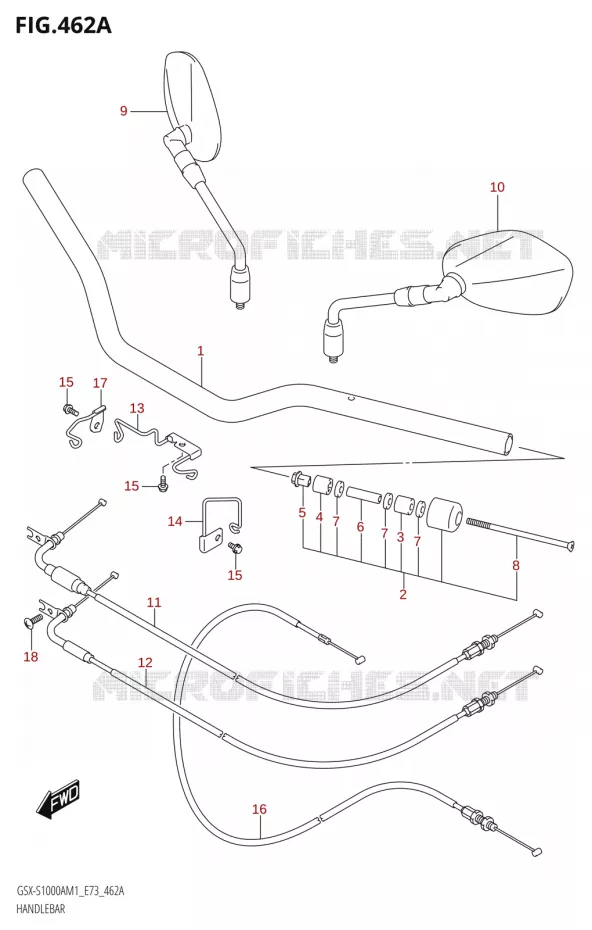 STUUR Suzuki MOTO 1000 GSX-S 2021  GSX-S1000A M1 /​ GSX-S1000AZ M1 (E73)