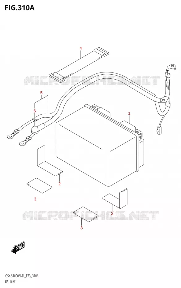 ACCU Suzuki MOTO 1000 GSX-S 2021  GSX-S1000A M1 /​ GSX-S1000AZ M1 (E73)