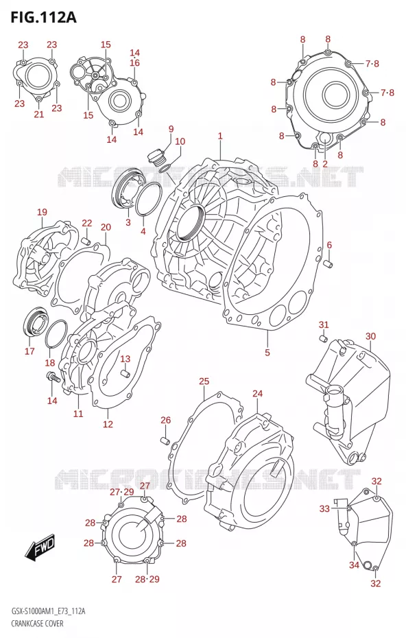 CASING Suzuki MOTO 1000 GSX-S 2021  GSX-S1000A M1 /​ GSX-S1000AZ M1 (E73)