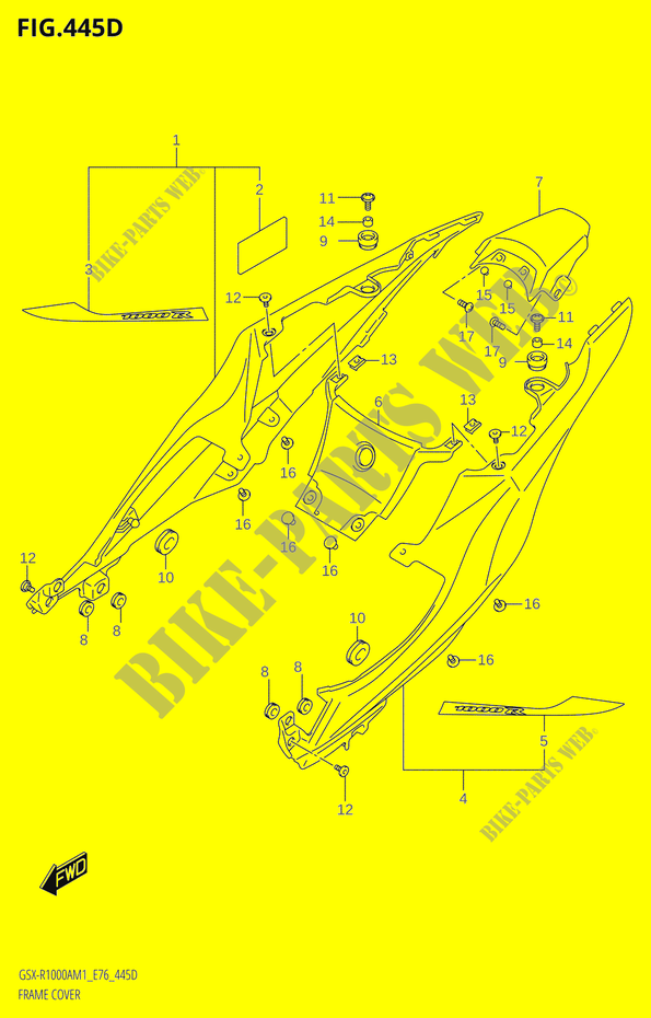 KUIP COVER (GSX R1000RZA) voor Suzuki GSX-R 1000 2021