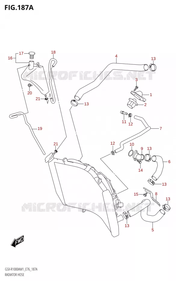 RADIATOR SLANG - EXPANSIEVAT Suzuki MOTO 1000 GSX-R 2021  GSX-R1000A M1 /​ GSX-R1000ZA M1  ( E76 ECE2 E17,22,39 )