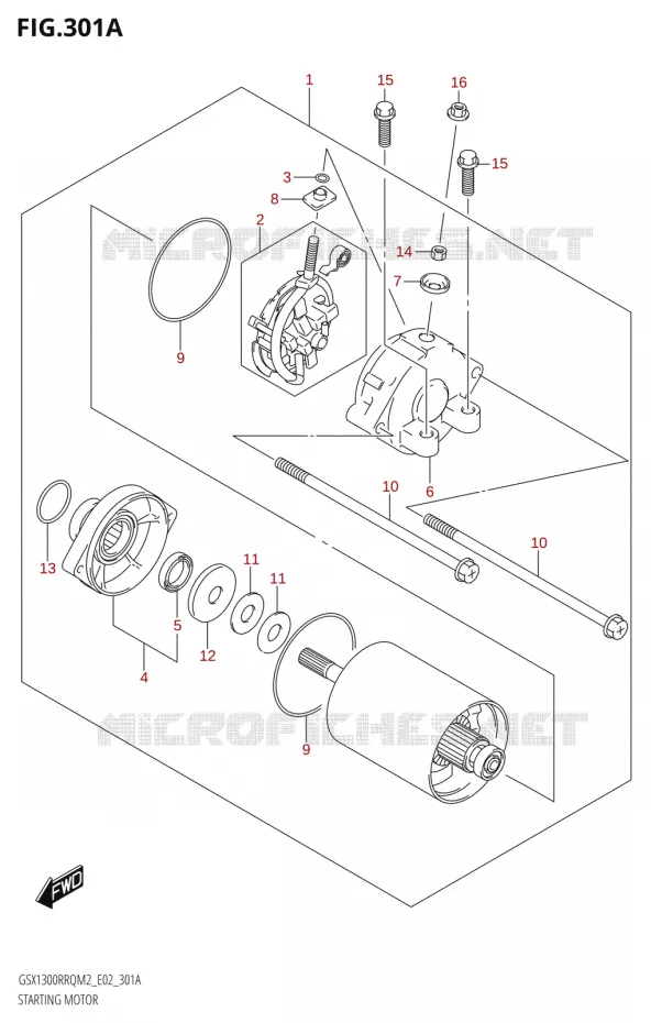 STARTMOTOR Suzuki MOTO 1300 HAYABUSA 2022  GSX1300RRQ M2 (E19)