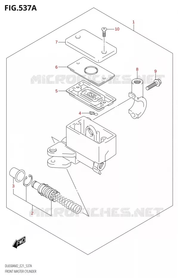 FRONT HOOFDREMCILINDER Suzuki MOTO 650 V-STROM 2022  DL650A M2 (E21)
