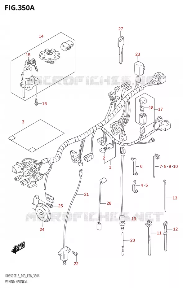 BEDRADINGNESS (DR650SE:L8:E03) Suzuki MOTO 650 DR 2018  DR650SE L8 (E03)