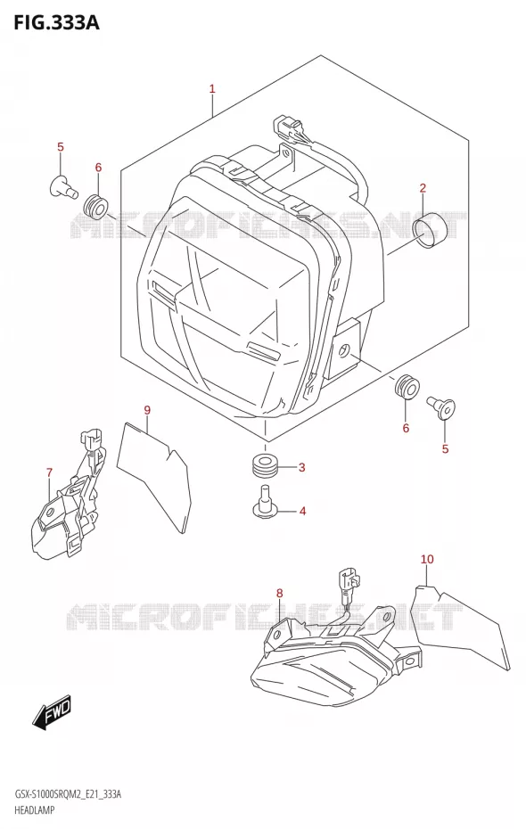 KOPLAMP Suzuki MOTO 1000 KATANA 2022  GSX-S1000SRQ M2 (E21)
