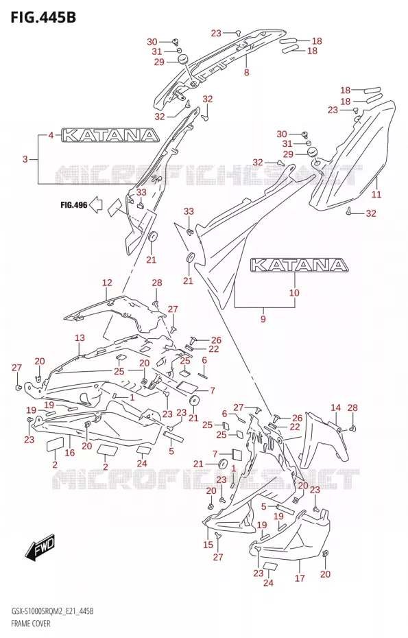 KUIP Suzuki MOTO 1000 KATANA 2022  GSX-S1000SRQ M2 (E21)