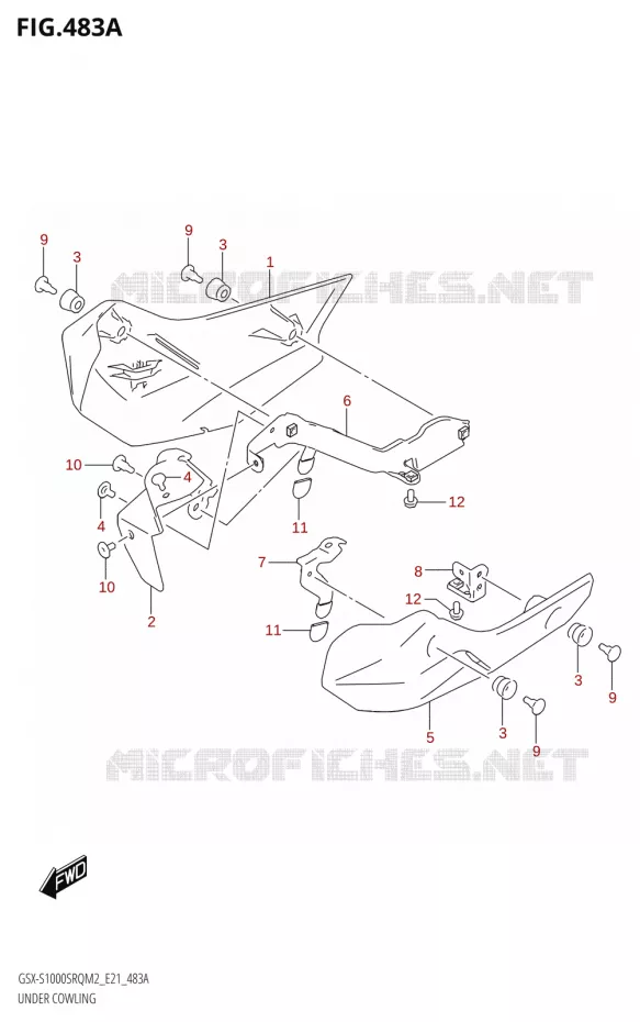 ONDER COWLING Suzuki MOTO 1000 KATANA 2022  GSX-S1000SRQ M2 (E21)