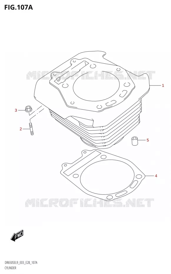 CILINDER Suzuki MOTO 650 DR 2019  DR650SE L9 (E03)