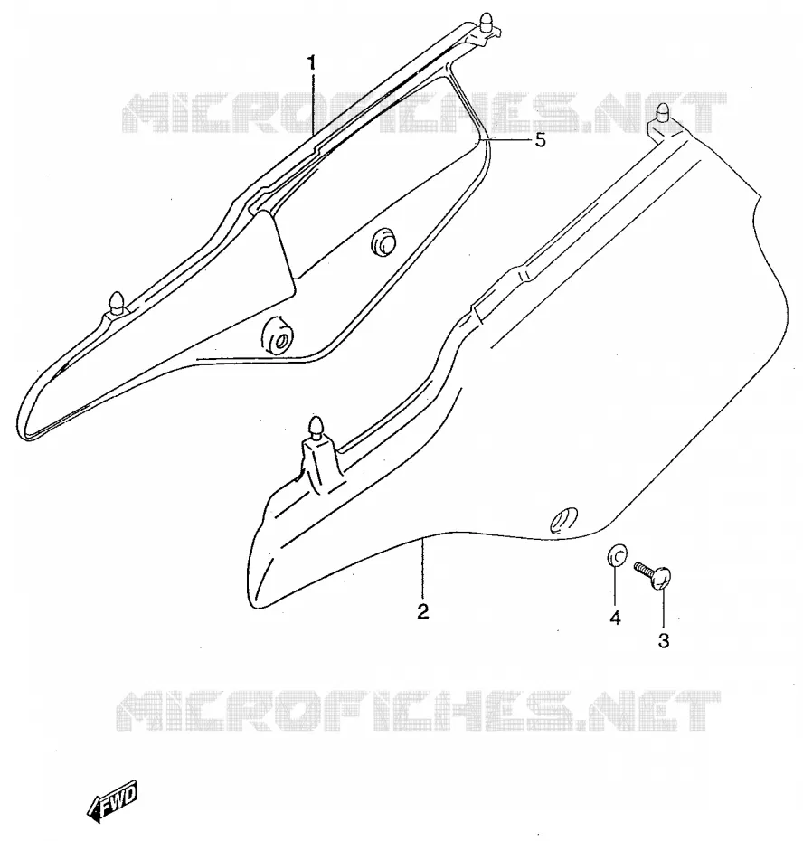ACHTER KUIP Suzuki MOTO 50 RMX 2001  RMX50K1