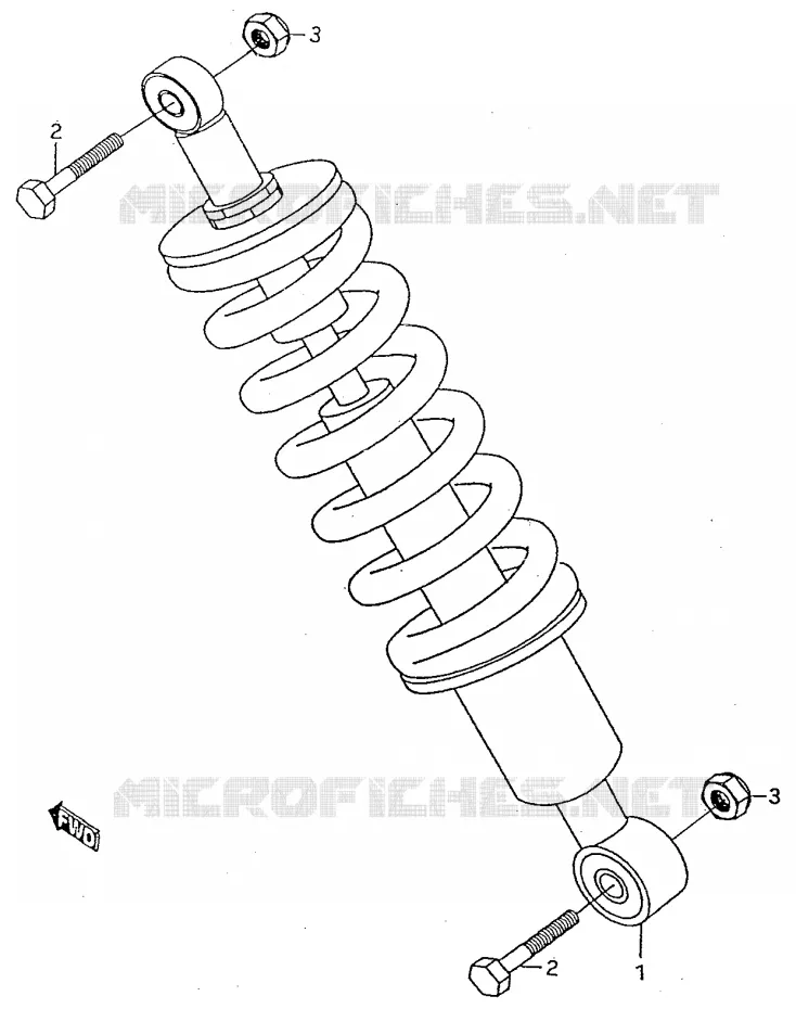 ACHTER SCHOKDEMPER Suzuki MOTO 50 RMX 2000  RMX50Y