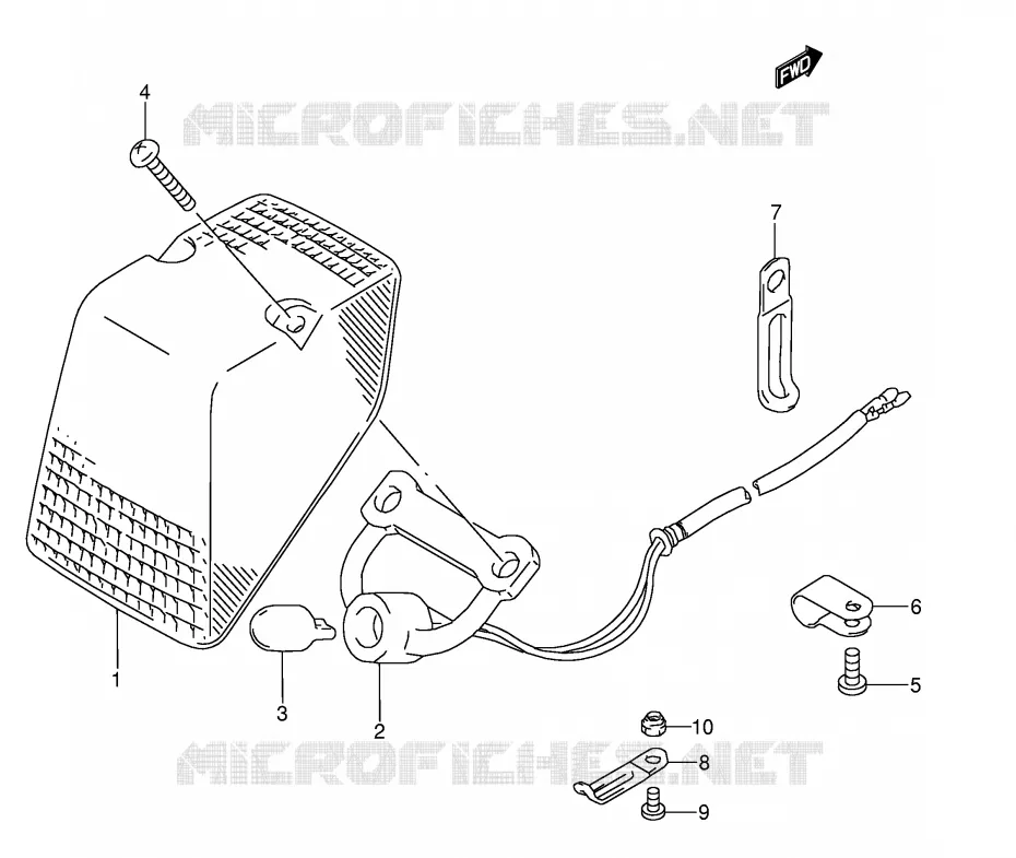 ACHTERLICHT Suzuki MOTO 250 RMX 1995  RMX250S(E1)