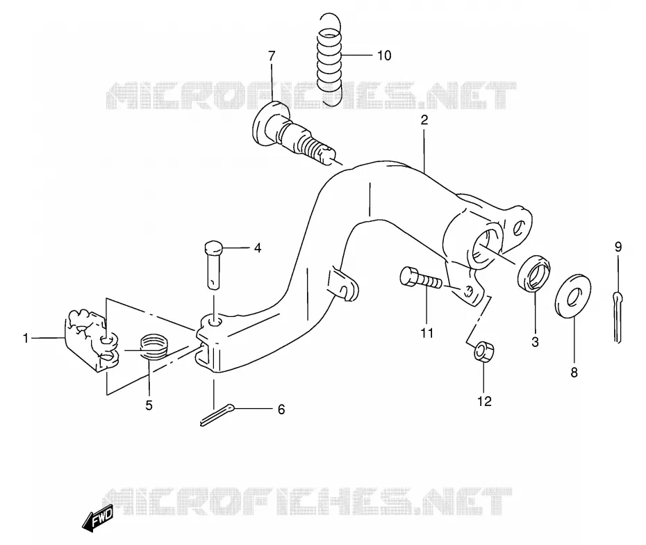 ACHTERREM Suzuki MOTO 250 RMX 1999  RMX250SX(E24)
