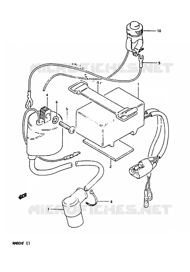 CDI UNIT - SPOEL Suzuki MOTO 80 RM 1985  RM80HF