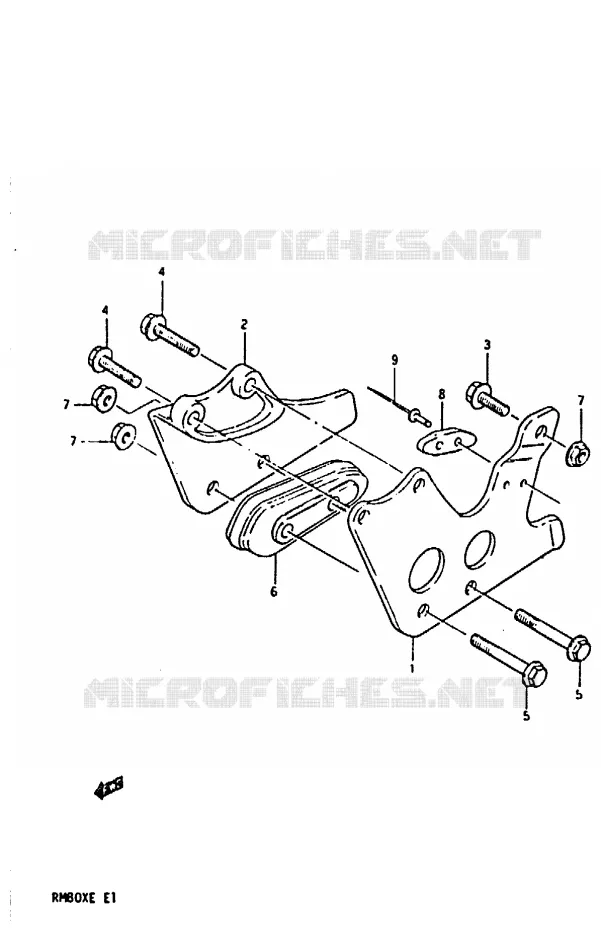 CHAIN ??GUIDE (MODELE E) Suzuki MOTO 80 RM 1983  RM80XD(D/E)