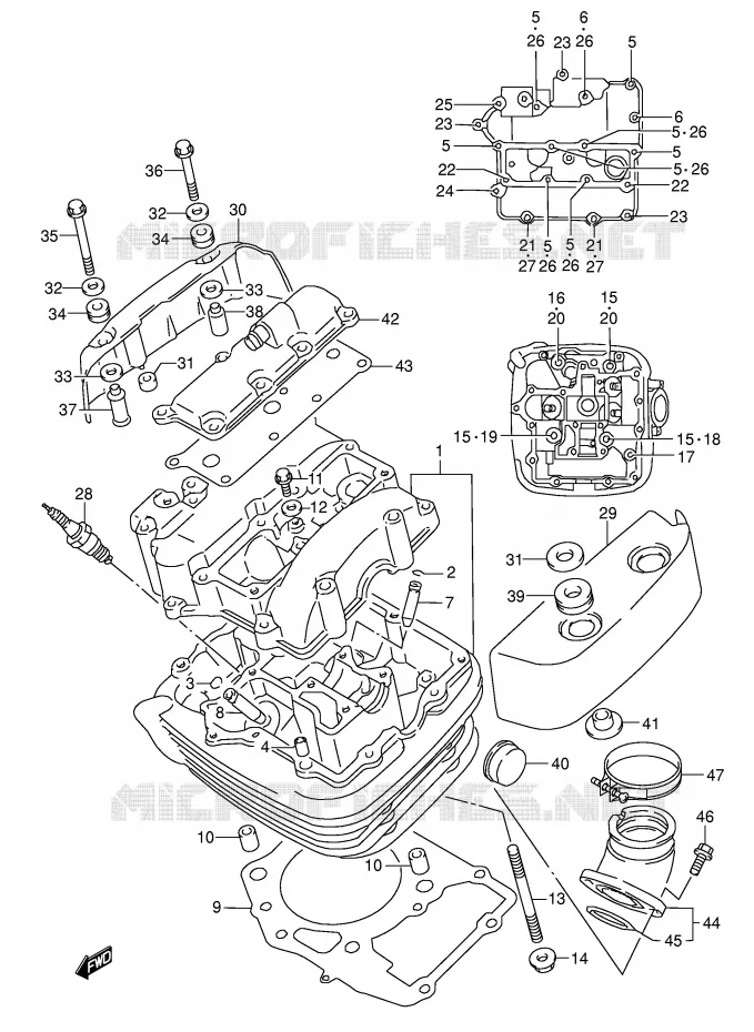 CILINDERKOP (AVT) Suzuki MOTO 1500 INTRUDER 2009  VL1500K9(E2)
