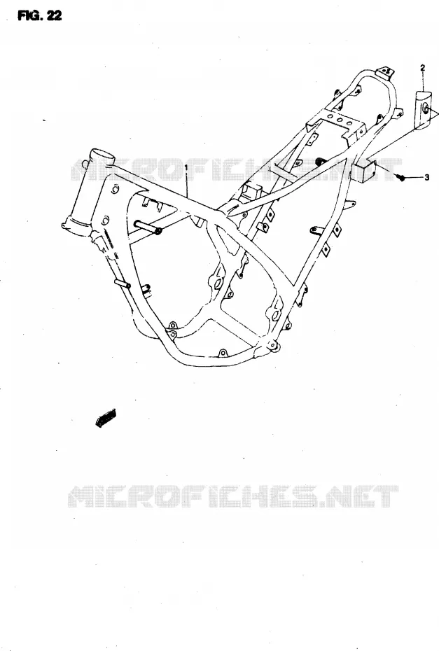 FRAME Suzuki MOTO 50 RMX 1996  RMX50T(T/V)