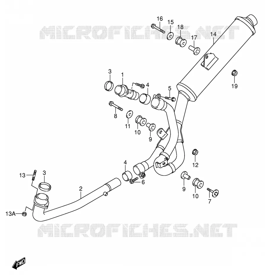GELUIDDEMPER Suzuki MOTO 650 SV 2000  SV650UY(E2)