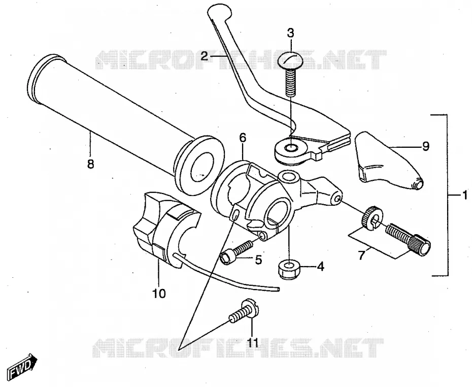 LINKER HANDGREEP Suzuki MOTO 50 RMX 2000  RMX50Y