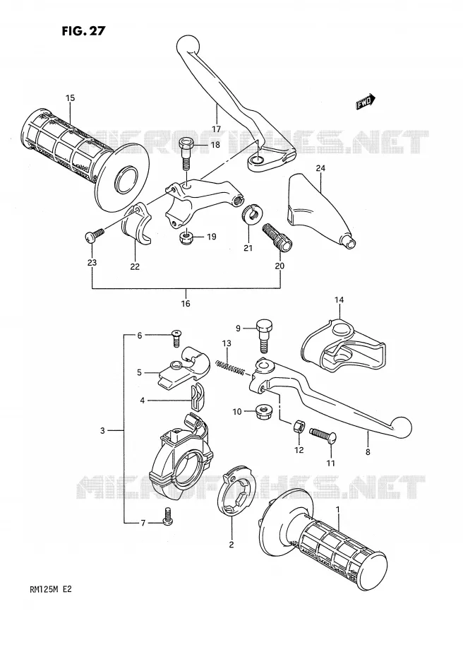 SCHAKELAARS Suzuki MOTO 125 RM 1990  RM125L(E2)