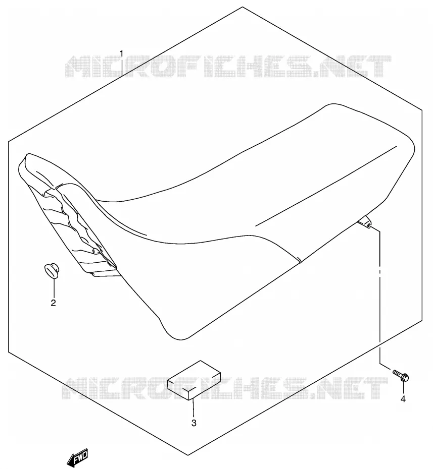 SEAT (MODELE K2/K3/K4) Suzuki MOTO 250 DR-Z 2002  DR-Z250K2(E3/E28)