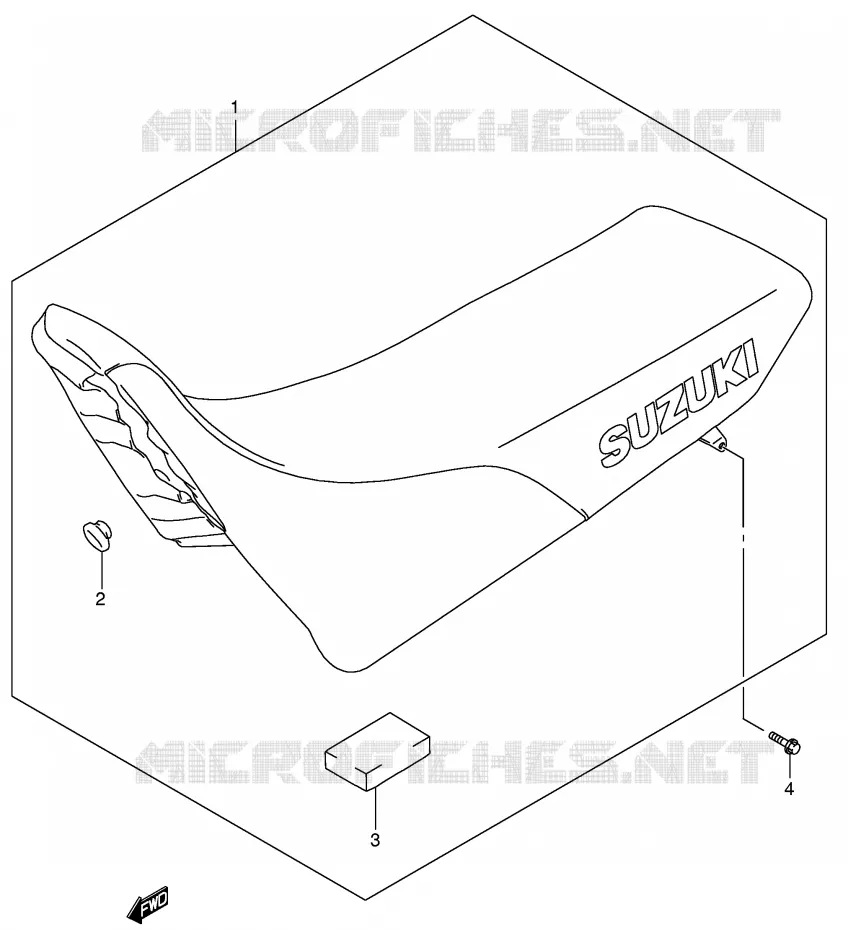 SEAT (MODELE K5) Suzuki MOTO 250 DR-Z 2002  DR-Z250K2(E3/E28)