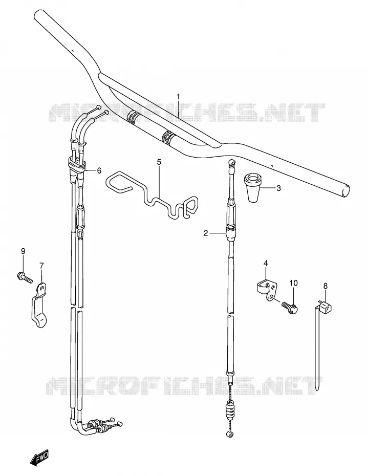 STUUR Suzuki MOTO 250 DR-Z 2002  DR-Z250K2(E3/E28)