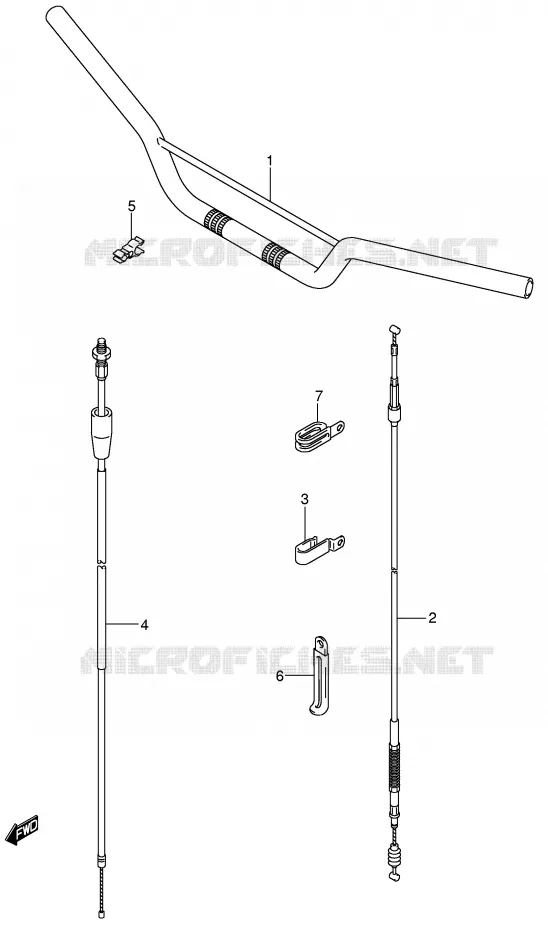 STUUR Suzuki MOTO 85 RM 2004  RM85LK4(P3/P28)