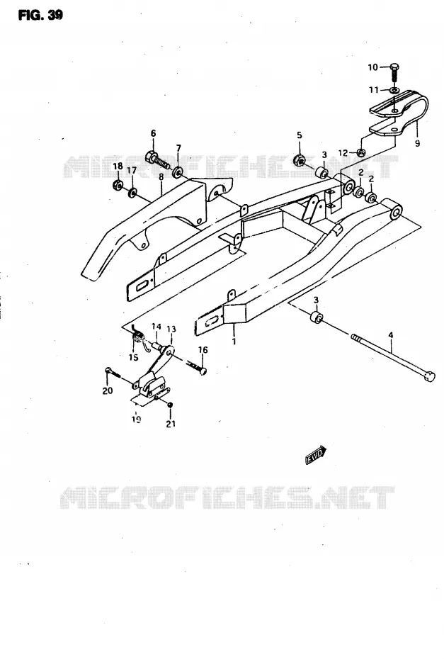 SWINGARM Suzuki MOTO 50 RMX 1997  RMX50V(T/V)