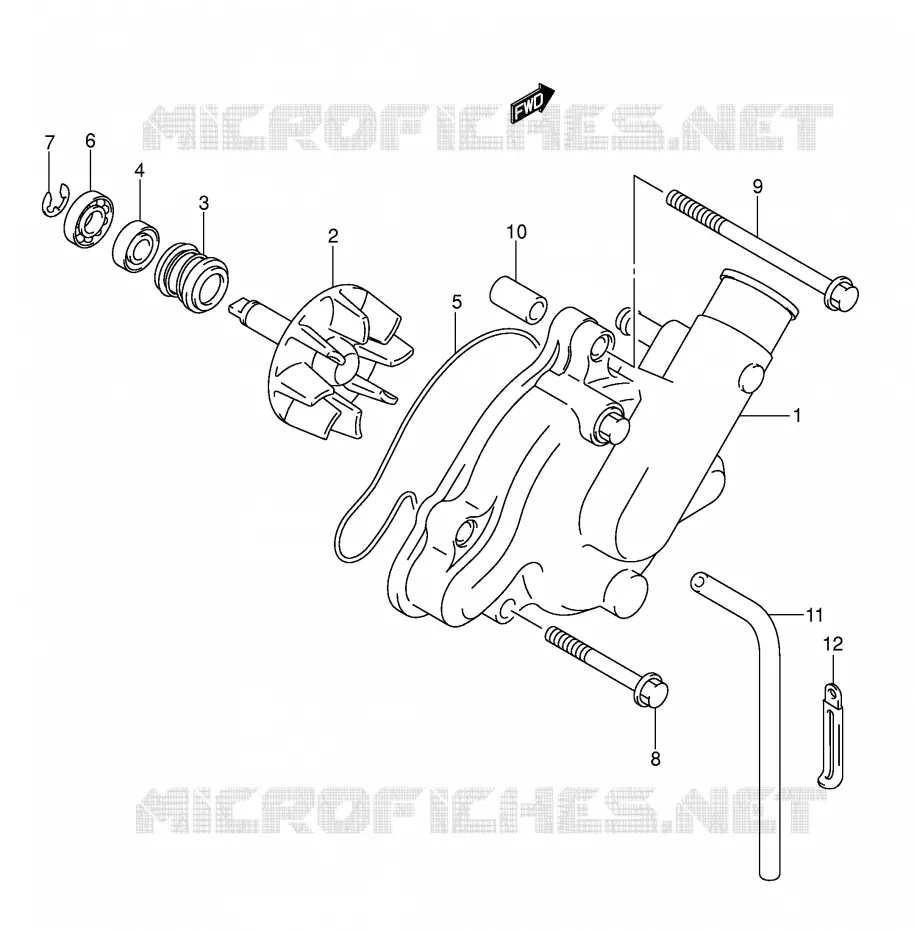 WATERPOMP Suzuki MOTO 1000 SV 2004  SV1000S2K4(E2)