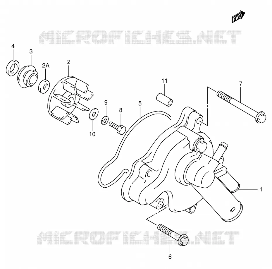 WATERPOMP Suzuki MOTO 1000 TL-R 2001  TL1000RK1(E2)
