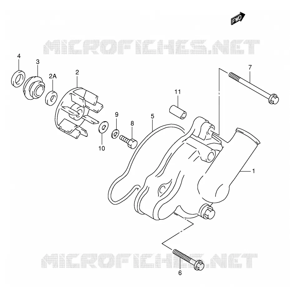 WATERPOMP Suzuki MOTO 1000 TL-S 1998  TL1000SW(E2)