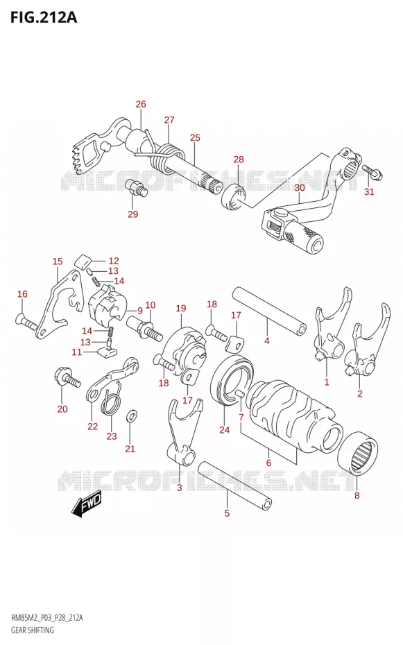 SCHAKELEN ASSY Suzuki MOTO 85 RM 2022  RM85 M2 (E28 / E33)