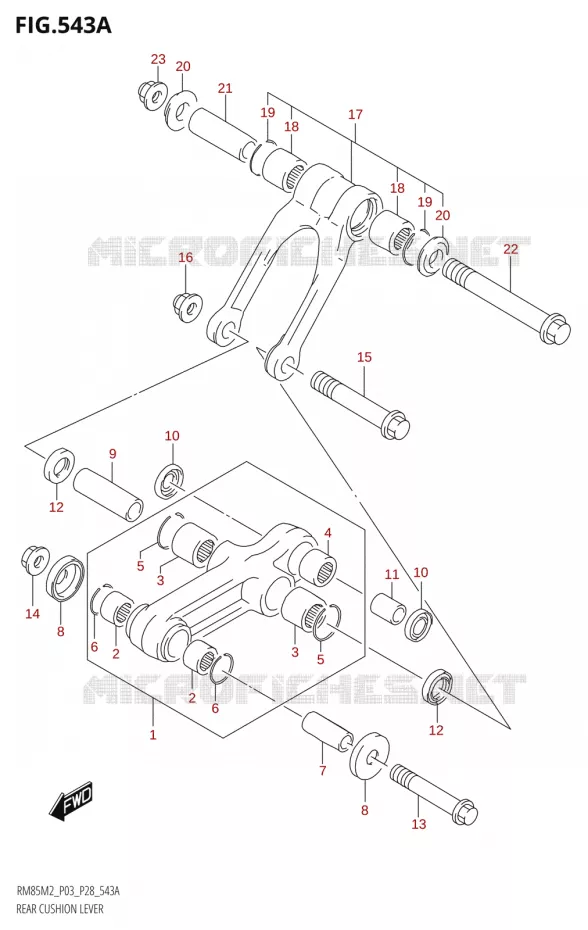 SCHOKBREKER AANEENSCHAKELING Suzuki MOTO 85 RM 2022  RM85 M2 (E28 / E33)