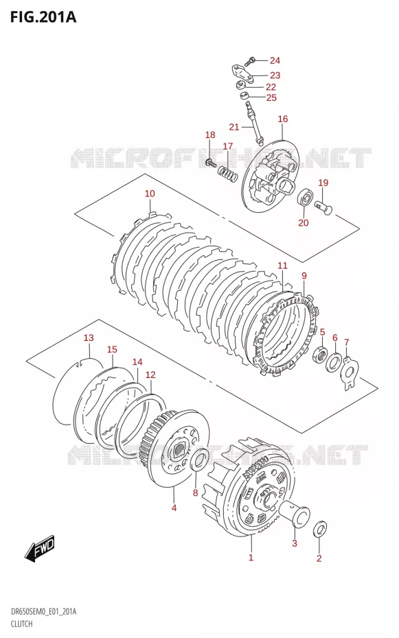 KOPPELING Suzuki MOTO 650 DR 2020  DR650SE M0 (E01)