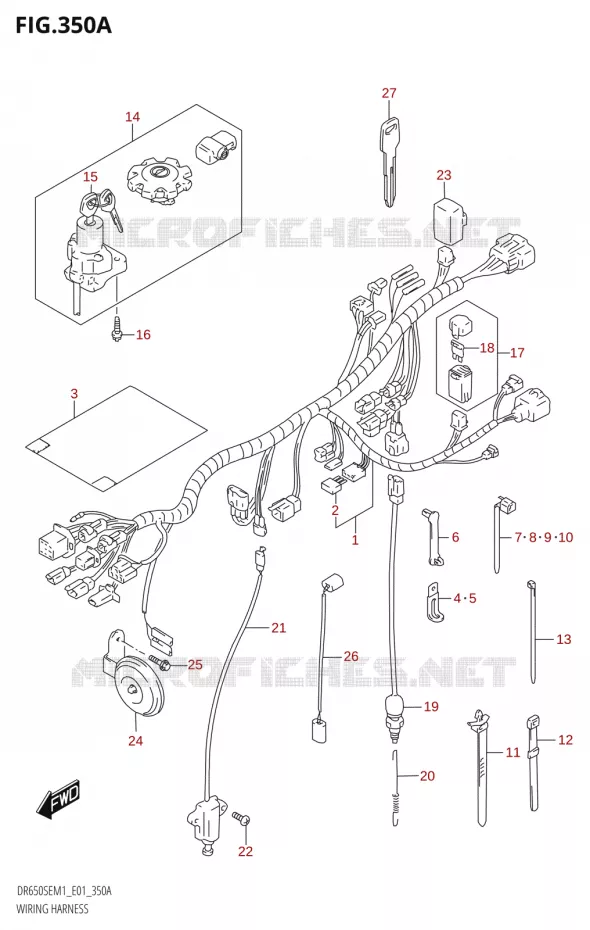 BEDRADING Suzuki MOTO 650 DR 2021  DR650SE M1 (E01)
