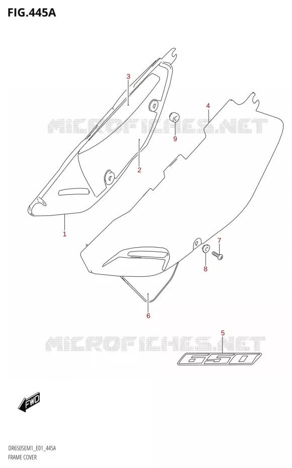 KUIP Suzuki MOTO 650 DR 2021  DR650SE M1 (E01)