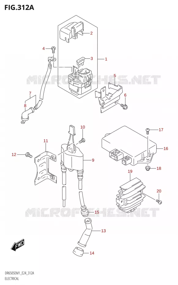 ELEKTRISCH Suzuki MOTO 650 DR 2021  DR650SE M1 (E24)