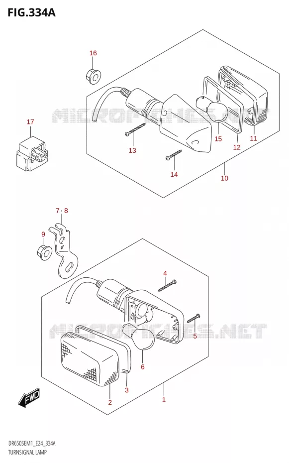 INDICATOREN Suzuki MOTO 650 DR 2021  DR650SE M1 (E24)