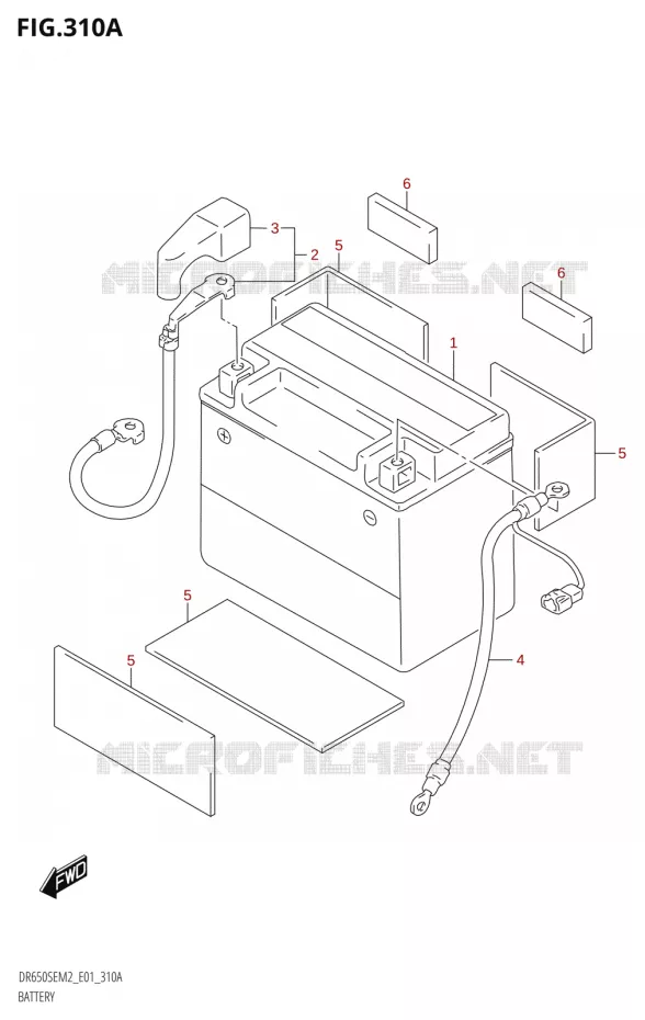 ACCU Suzuki MOTO 650 DR 2022  DR650SE M2 (E01)