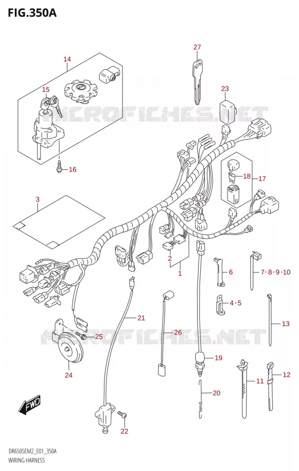 BEDRADING Suzuki MOTO 650 DR 2022  DR650SE M2 (E01)