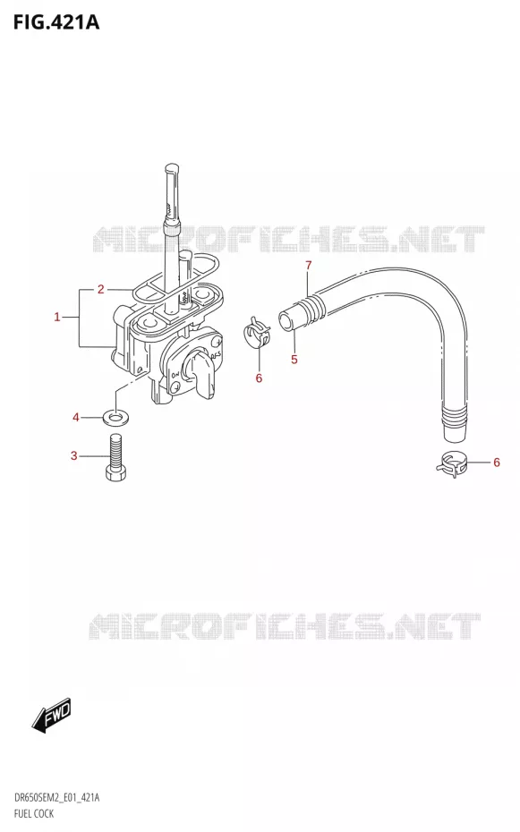 FUEL COCK Suzuki MOTO 650 DR 2022  DR650SE M2 (E01)