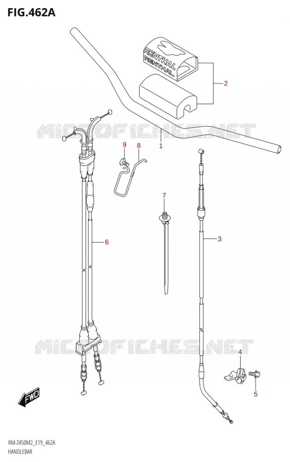 STUUR Suzuki MOTO 450 RM-Z 2022  RM-Z450 M2 (E19)