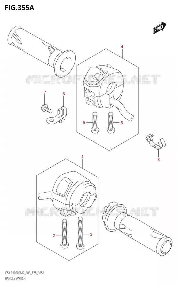SCHAKELAARS Suzuki MOTO 1000 GSX-R 2022  GSX-R1000A M2 (E03 E28)