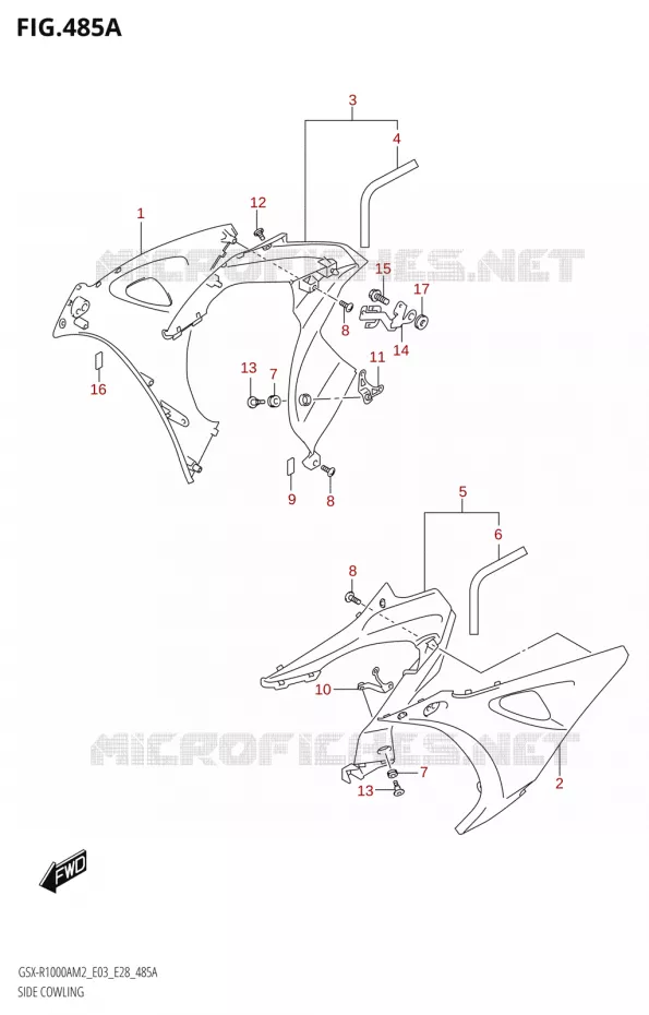 SIDE KUIPNG (GSX-R1000A) Suzuki MOTO 1000 GSX-R 2022  GSX-R1000A M2 (E03 E28)