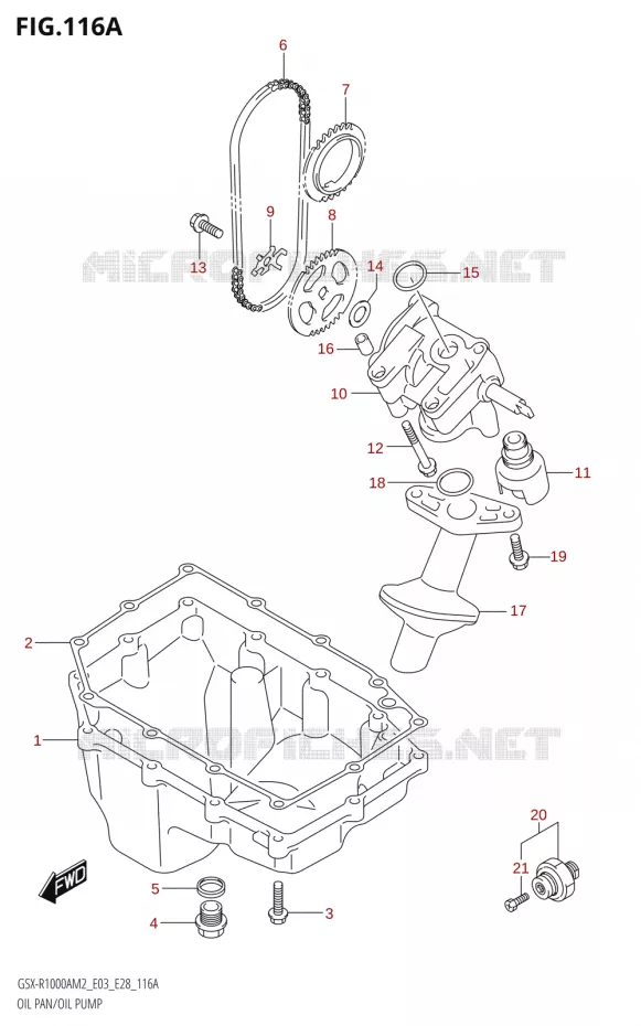 OLIEDEKSEL - OLIEPOMP Suzuki MOTO 1000 GSX-R 2022  GSX-R1000A M2 (E33)