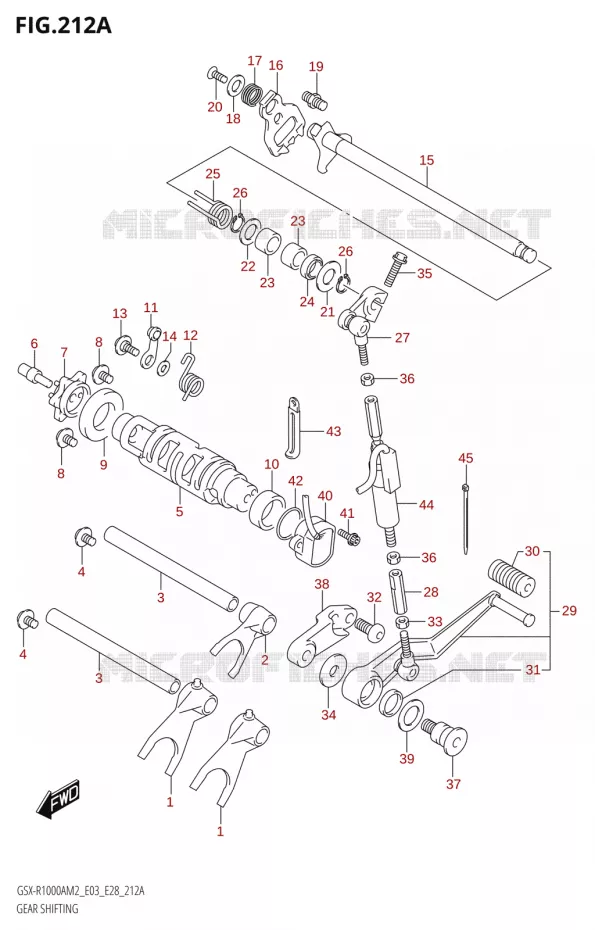 SCHAKELEN ASSY Suzuki MOTO 1000 GSX-R 2022  GSX-R1000A M2 (E33)