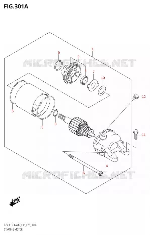 STARTMOTOR Suzuki MOTO 1000 GSX-R 2022  GSX-R1000A M2 (E33)