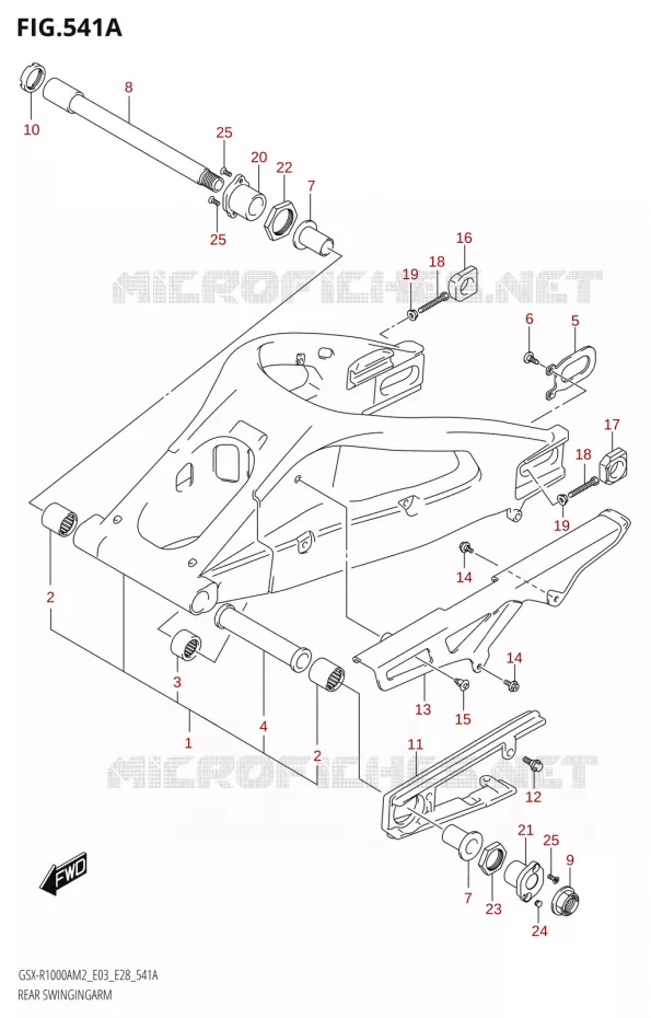 SWINGARM (GSX-R1000RA,GSX-R1000RZA) Suzuki MOTO 1000 GSX-R 2022  GSX-R1000A M2 (E33)