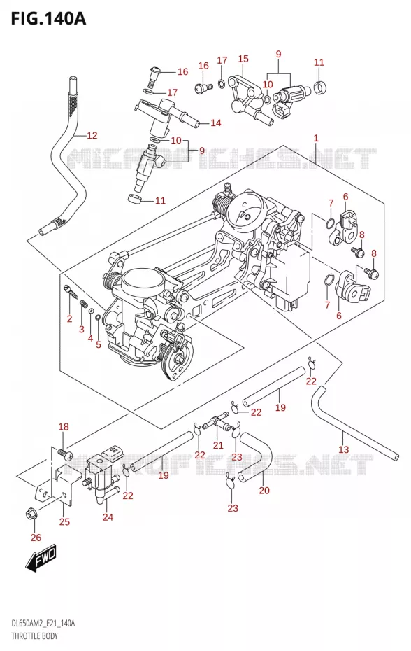 GASKLEPHUIS Suzuki MOTO 650 V-STROM 2022  DL650XA M2 (E21)