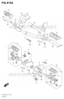 FOOTREST KUIPDEEL/FRAME 650 suzuki-motorfietsen V-STROM 2022 2238000037